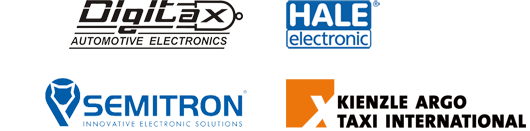 DIGITAX, HALE, SEMITRON und KIENZLE Logos