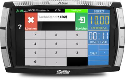 TARIS Driver in der Tachostandabfrage auf dem DIGITAX XOne
