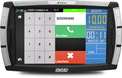 TARIS Driver im Telefon auf dem DIGITAX XOne