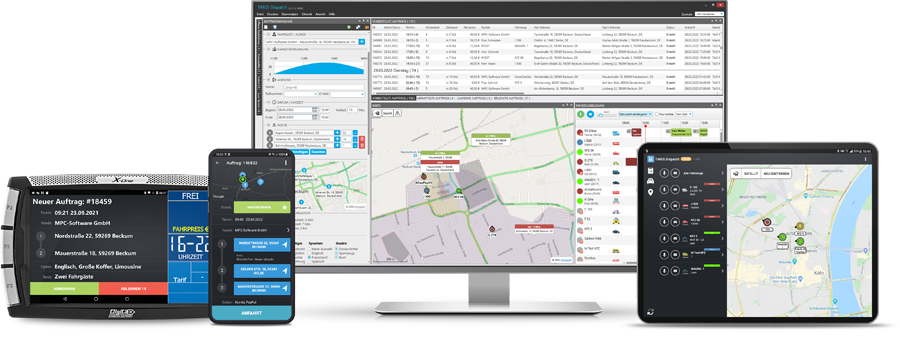 TARIS-Dispatch - Disposition, Fahrtenvermittlung, Flottenmanagement