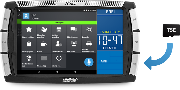 TARIS Driver PRO - DIGITAX X-One - technischen Sicherheitseinrichtung (TSE)